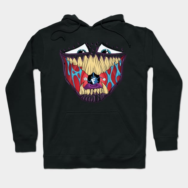 The Mad Chatter Hoodie by Kriztix Art